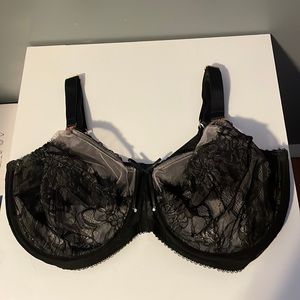 Size 38 G, sexy black lace under wire, Smart and Sexy brand bra
